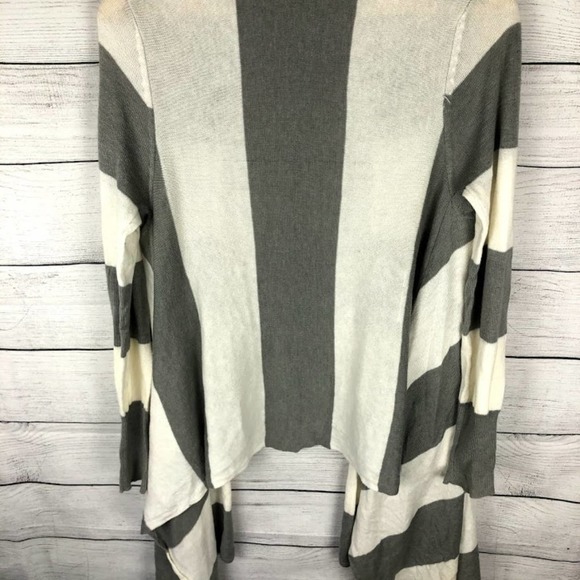 Blue Asphalt | Striped Knit Open Front Cardigan S/M - Picture 7 of 9